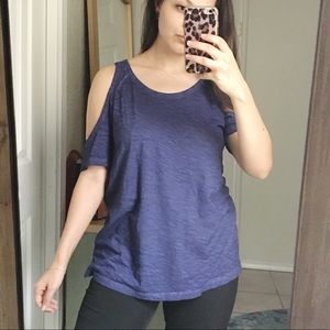 Sanctuary cold shoulder cotton top